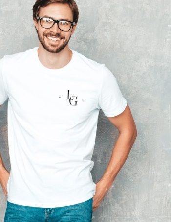 Dark Green and White Minimalist Modern Simple T-shirt Discount Promotion PosterA